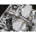 【PT950 プラチナ】指輪 リング ダイヤモンド0.525ct ダイヤモンド0.721ct 7号 5.2g レディース 12700-0