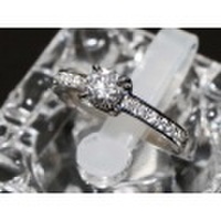 【PT950 プラチナ】指輪 リング ダイヤモンド0.525ct ダイヤモンド0.721ct 7号 5.2g レディース 12700-0