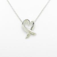 ティファニー ラビングハート スモール ネックレス