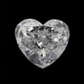 E 1.167ct ハートシェイプ SI-2 中央宝石鑑別書 【中古】 (265569)
