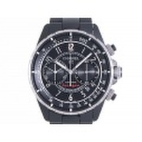 【CHANEL シャネル】J12 スーパーレジェーラ H3409 ブラックセラミック 自動巻 クロノグラフ デイト メンズ 12929-0