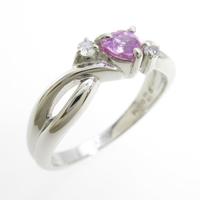 ヴァンドーム ハート ピンクサファイヤリング