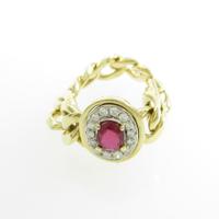 750YG ルビーリング