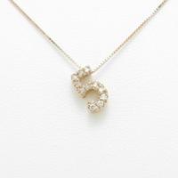K18PG／K10PG ナンバー5 ダイヤモンドネックレス