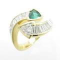 K18YG エメラルドリング