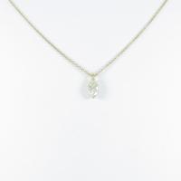 K18YG ダイヤモンドネックレス 0．326ct・L・VS2・マーキスカット