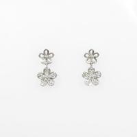 ポンテヴェキオ フラワー ダイヤモンドピアス