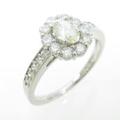 プラチナダイヤモンドリング 0．297ct・K・VVS2・オーバルカット
