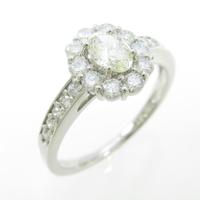 プラチナダイヤモンドリング 0．297ct・K・VVS2・オーバルカット