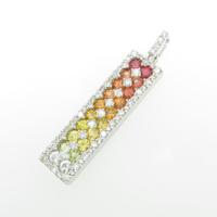 K18WG サファイヤペンダント