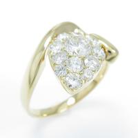 K18YG ダイヤモンドリング