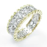 K18YG／PT ダイヤモンドリング