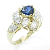 K18YG／K18WG サファイヤリング