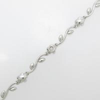 750WG フラワー ダイヤモンドブレスレット