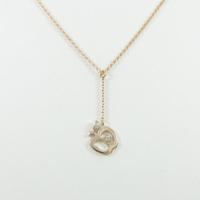 K18PG アップル ダイヤモンドネックレス20％引き