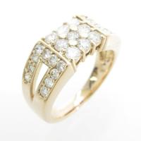 K18PG ダイヤモンドリング