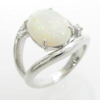 K18WG オパールリング