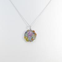 K18WG カラーストーンネックレス20％引き
