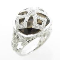 K18WG スモーキークオーツリング20％引き