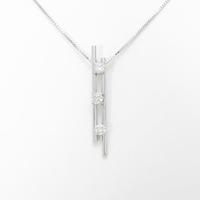 K18WG ダイヤモンドネックレス