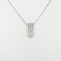 K18WG ダイヤモンドネックレス