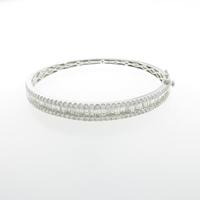 K18WG ダイヤモンドバングル