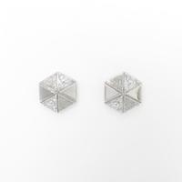 K18WG ダイヤモンドピアス