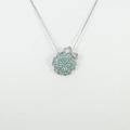 K18WG フラワー トルマリンネックレス30％引き