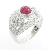 K18WG ルビーリング20％引き