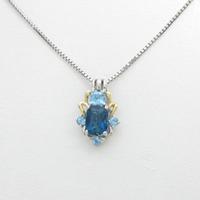 K18WG／K18YG ブルートパーズネックレス