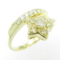 K18YG スター ダイヤモンドリング20％引き