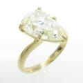 K18YG ダイヤモンドリング 3．009ct・L・VS2・ペアシェイプ10％引き