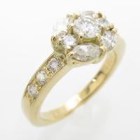 K18YG ダイヤモンドリング