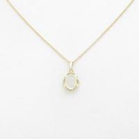 K18YG ムーンストーンネックレス