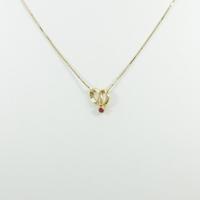 K18YG ルビーネックレス30％引き