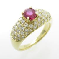 K18YG ルビーリング