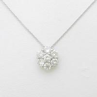 【リメイク】K18WG フラワー ダイヤモンドネックレス20％引き