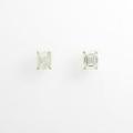 【リメイク】K18YG／ST ダイヤモンドピアス 0．901ct・0．914ct・J?K・VS1・エメラルドカット