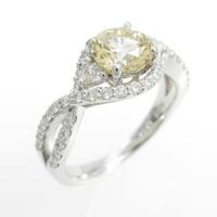 【リメイク】プラチナダイヤモンドリング 1．034ct・FLOY・VS140％引き