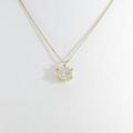 【新品】K18YG ダイヤモンドネックレス 0．296ct・H・SI2・GOOD5％引き