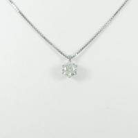 【新品】プラチナダイヤモンドネックレス 0．516ct・H・SI2・VERYGOOD10％引き