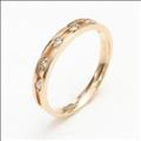 【送料無料】　Plus-プリュス-K18ピンクゴールドダイヤモンドリング