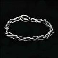 【送料無料】メンズシルバーブレスレット