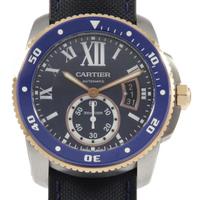 カルティエ W2CA0008 カリブル・ドゥ・カルティエダイバー PGコンビ 自動巻
