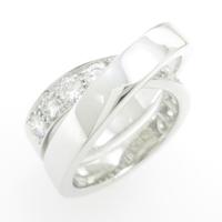 カルティエ パリ ハーフダイヤ リング