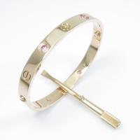 カルティエ ラブブレスレット ハーフピンクサファイヤ