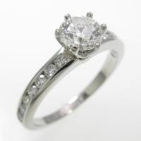 ティファニー ソリティア チャネルセッティング リング