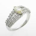 プラチナダイヤモンドリング 0．467ct・FY・VS1・マーキスカット