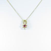 ミキモト カラーストーンネックレス