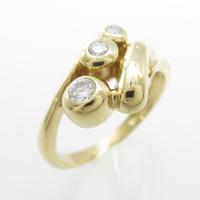 750YG ダイヤモンドピンキーリング30％引き